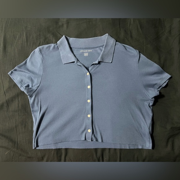Cropped Polo T-Shirt (available in 2 colors) - Picture 5 of 5